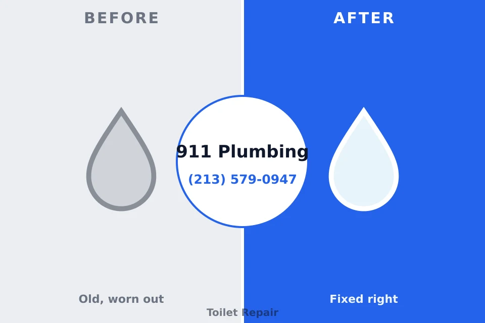 Before and after: plumbing repair Irrigon, OR